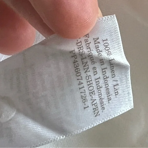 Everlane linen apron dress S white - Picture 5 of 14